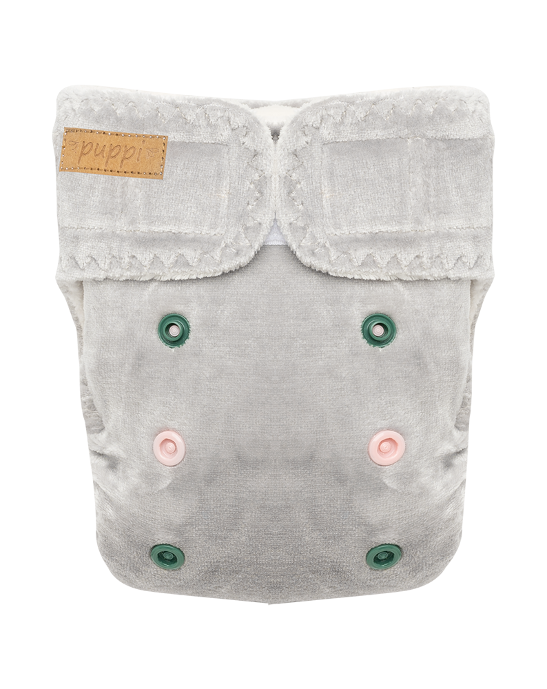 Puppi Mini Onesize *Super Slim* Fitted Nappy: Hook & Loop
